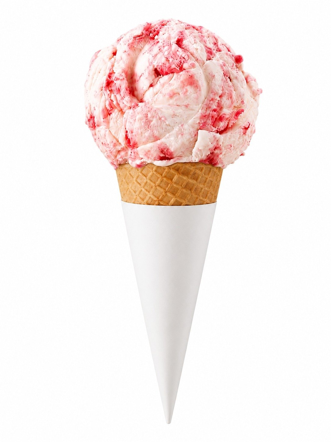 Helado de Fresas con Crema
