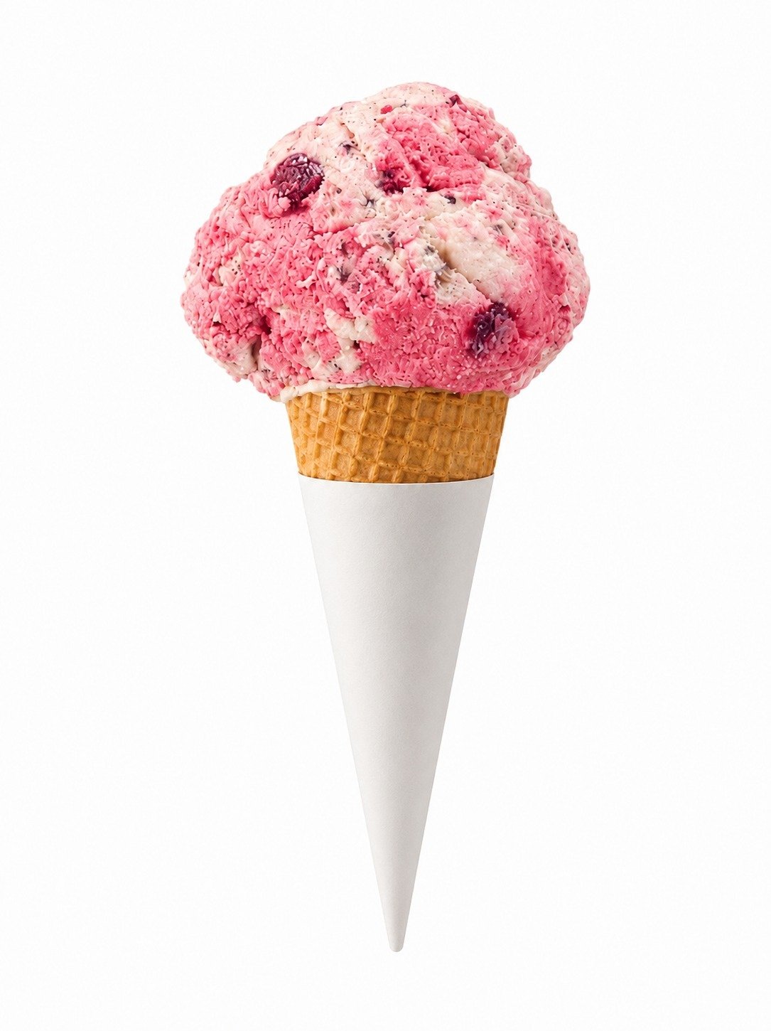 Helado de Nuez con Fresa